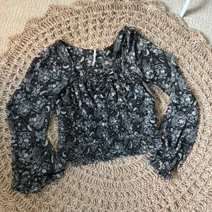 Free people | Boho chic Paisley blouse small